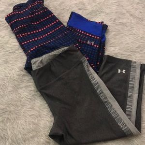 Under Armour Fitted Workout Capris - 2 Pair
